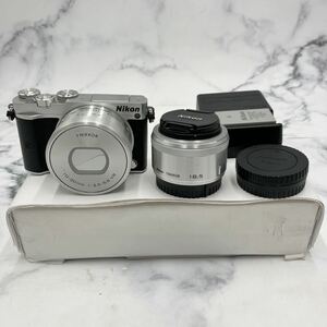 *[ selling out ]Nikon Nikon Nikon1 J5 mirrorless single-lens camera lens set 10-30mm 18.5mm shutter number 2947 battery two . attached 