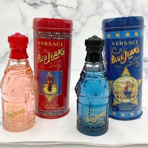 ♪【売り切り】ほぼ未使用 VERSACE ヴェルサーチ 香水2点まとめ レディース REDJEANS メンズ BLUEJEANS 75ml オードトワレ ブランド香水