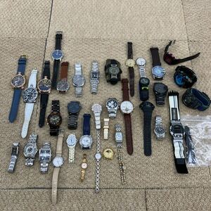 ◆【売り切り】時計36本まとめ！CASIO Gショック CITIZEN エコドライブ SEIKO Paul smith HUNTINGWORLD DIESEL NIXON ARMANI etc... 