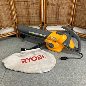 □【売り切り】京セラ RYOBI リョービ ブロワバキューム RESV-1000 野外掃除機 ダストバッグ付属 吹き寄せ 吸い込み 動作確認済み 