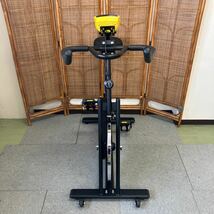 $【売り切り】ALINCO アルインコ SPIN BIKE スピンバイク BK1518Y イエロー フィットネスバイク 家庭用ルームバイク 健康器具 現状品_画像4