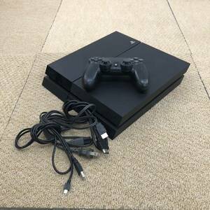 &[ selling out ]SONY Sony PlayStation4 jet black CUH-1000A home use game machine controller attached the first period . ending present condition goods 