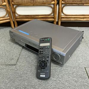 $【売り切り】SONYソニー VHSビデオデッキ SLV-R300 リモコン付属 ビデオプレーヤー 映像機器 動作確認済み 生活家電