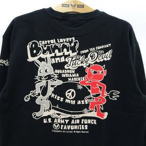 テッドマン ロンT TEDMAN 長袖Tシャツ ユルユル バニー エフ商会 TDLS-348 黒 44(XL) 多少汚れあり 50%オフ (半額) 送料無料 即決 新品の画像3