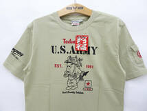 テッドマン Tシャツ TEDMAN 半袖Tシャツ U.S.ARMY COMBAT TDSS-549 ベージュ 40(M) 多少汚れあり 50%オフ (半額) 送料無料 即決 新品_画像4