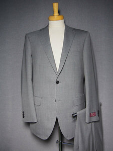 (ac) 30800-41-B（A6相当）春夏 2ツボタン ワンタック スーツ ウール100％ イタリア生地 マルラーネ グレー ストライプ メンズ
