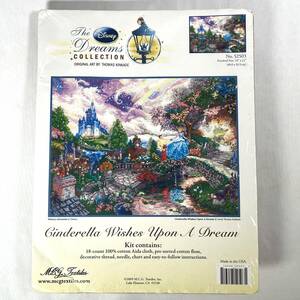 Art hand Auction ★Rare★Unopened Disney Cross Stitch Kit Cinderella Thomas Kinkade Cinderella Wishes Upon A Dream 52503 Free Shipping, Handcraft, Handicrafts, sewing, embroidery, Creation kit