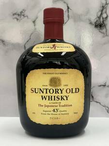 〇SUNTORY OLD サントリー オールド 寿 漆黒ボトル WHISKY ウイスキー モルトグレーン 700ml 未開栓 古酒〇