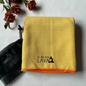 SALE！新品ヨガラグ　ホットヨガ対応　LAVAイエロー