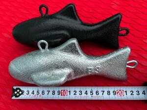 ダウンリガー、6.6LB /BEE フィッシュウエイト魚型・3kg/1個の価格/カラーはシルバー・佐川急便配送