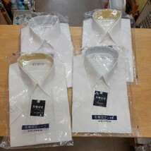 KELTNERシャツ M サイズ 襟 回り39 半袖 形態 安定シャツ 長期保管品 多少の傷 汚れあり 未使用 4枚 Yシャツ 白 ビジネス シャツ_画像1