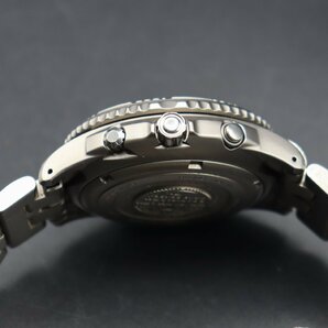 希少 新品電池 SEIKO セイコー ランドマスター サミッター 7K32-0A10 チタン クォーツ 多機能 気圧計 黒 純正ブレス 取説 メンズ腕時計の画像7