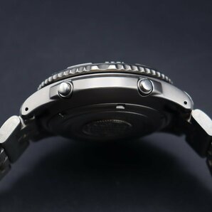 希少 新品電池 SEIKO セイコー ランドマスター サミッター 7K32-0A10 チタン クォーツ 多機能 気圧計 黒 純正ブレス 取説 メンズ腕時計の画像8