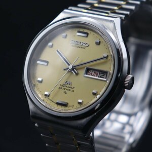 SEIKO LM セイコー ロードマチック スペシャル 23石 自動巻 5206-6090 ジャンク 変わり文字盤 1972年 亀戸 デイデイト 純正バックル メンズ