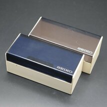 希少な当時物 SEIKO セイコー 腕時計用純正ケース 2箱セット 1970年代 ヴィンテージ 東京銀座 和光 昭和52年の保証書付き BOX/ボックス/箱_画像1