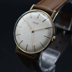 R6.5 месяц OH settled TISSOT Tissot механический завод Gold цвет новый товар кожа ремень античный мужские наручные часы 
