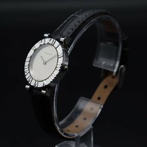 TIFFANY＆Co. ティファニー アトラスミニ D286753 クォーツ SV 銀無垢ケース スイス製 2針 新品革ベルト レディース腕時計_画像2