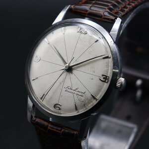 希少 SEIKO LAUREL セイコー ローレル 手巻き 17石 14025 変わり放射状文字盤 ジャンク 1959年製造 鶴マーク アンティーク メンズ腕時計