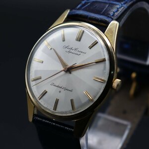 OH済 SEIKO Cronos Special セイコー クロノス スペシャル 15039 手巻き 23石 SD変わり文字盤 1960年代 新品革ベルト メンズ腕時計