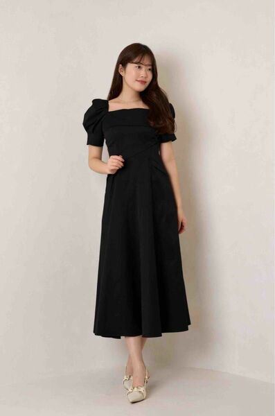 herlipto Troncais Puff Sleeve Dress