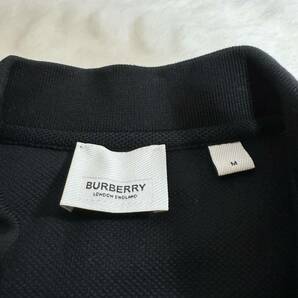 【美品 現行タグ】 BURBERRY LONDON ENGLAND 半袖ポロシャツ バーバリーロンドンイングランド ブラック muサイズの画像7