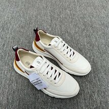 ブルネロクチネリ　BRUNELLO CUCINELLI メンズ　スニーカー　レザー　牛革　靴　シューズ　通気性　39-44　サイズ選択可能_画像3