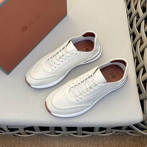 Loro Piana　ロロピアーナ　靴　メンズ　スニーカー　レザー　牛革　秋冬新品　39-44　サイズ選択可能