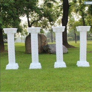ヨーロッパスタイル　ローマ神殿　柱　プラスチック製　結婚式　小道具　イベント　装飾品