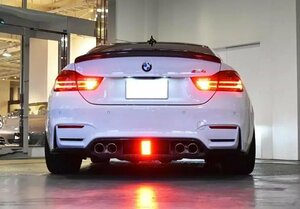 BMW M3 F80 M4 F82 F83 カーボンリアディフューザー LEDランプ付き