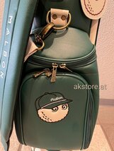 在庫処分セール品★malbon golf ●マルボンゴルフ　キャディバッグ　ゴルフバッグ　グリーン_画像7