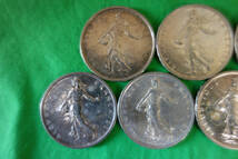 [ フランス 古銭 銀貨 ] 5FRANCS 5フラン 1960年×3枚 1962年×2枚 1963年×1枚 7枚セット 直径29.1mm 厚み2.1mm 貴重 希少_画像5