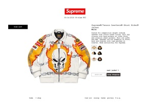 正規品 新品 未開封 SS19 Supreme Vanson Leathers Ghost Rider Jacket シュプリーム バンソン レザー ゴースト ライダー ジャケット