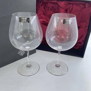 G4 RIEDEL/リーデル ワイングラス 2客セット JRマーク ペア クリスタルガラス ワイン 酒器 ガラス 食器 硝子ペアグラスの画像2