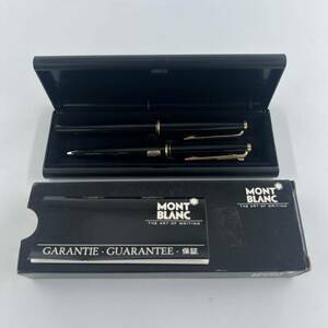 U4 MONTBLANC モンブラン 万年筆 ボールペン ゴールド ブラック 筆記用具 ケース付 箱付 日本セット