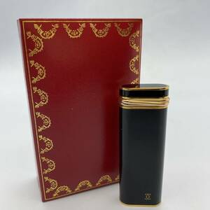 1円〜　Cartier カルティエ ライター ゴールド 喫煙具 喫煙グッズ 箱付き　取扱説明書付き　着火未確認