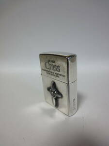 【一円】Zippo ジッポ シルバークロス　オーバーライター　No.0076　1998年製