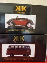 ★1/18 VW　ヘブミューラー&VW　バス　KKスケール_画像1