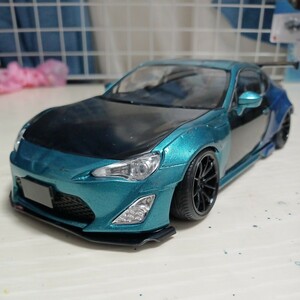 アオシマ 1/24 zn6 toyota 86 12 GREDDY & ROCKET BUNNY VORK RACING ver 完成品