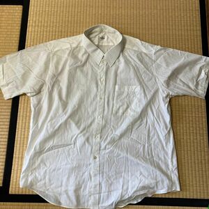ワイシャツ　メンズ　半袖　ホワイト　大きいサイズ　3L 夏物　日本ワイシャツ組合連合会　中古品