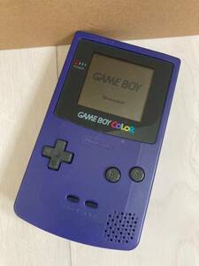 Nintendo ニンテンドー GAME BOY COLOR ゲームボーイカラー 本体 パープル CGB-001 ポケモン 金 カセット付き