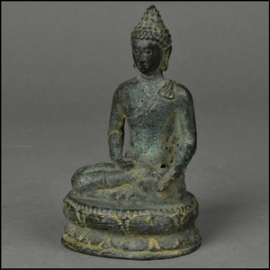 仏教美術 時代物 古銅 銅製 チベット人 阿弥陀仏 仏像 置物 古美術品