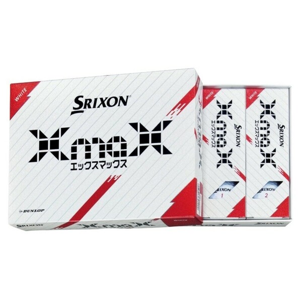 ダンロップ スリクソン SRIXON XmaX スリクソンエックスマックス 2024年モデル 1ダース ホワイト