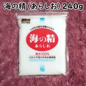 【240g】斎藤一人さんオススメの自然塩「海の精」あらしお