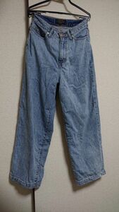 SHARE PARK Vintage Washed オンワード樫山 ハイウエスト ワイドデニムパンツ バギー ジーンズ ジーパン