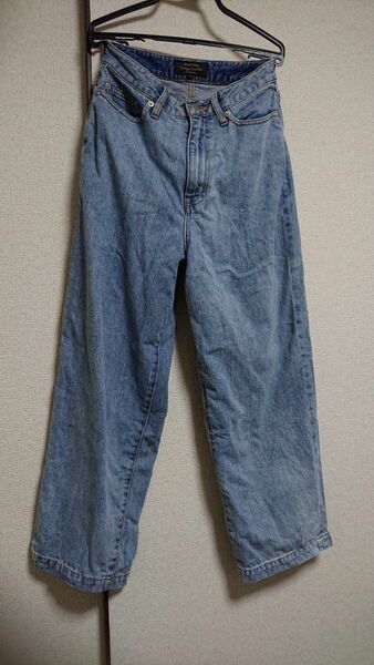 SHARE PARK Vintage Washed オンワード樫山 ハイウエストワイド バギー ジーンズ ジーパン デニムパンツ