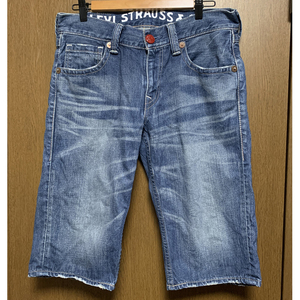 W32 Levi's 502｜リーバイス SN502 フラップポケット ハーフパンツ 加工デニム