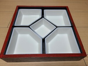 【新品・未使用】　有田焼　小鉢　おせち　小鉢揃　木箱入り　西光窯 仕切り小皿