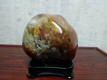 詳細不明　瑪瑙　メノウ　丸石　玉石　原石　約3.6Kg 鑑賞石 飾り石　飾物　オブジェ　コレクション　インテリア　ジャンク_画像6