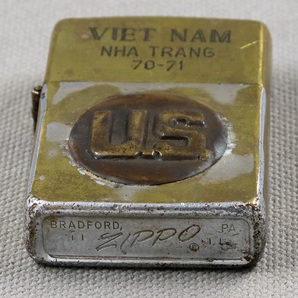 【1円〜／希少モデル】ベトナムジッポー VIETNAM ZIPPO オイルライター 1970年製 バター犬 ／（509E）の画像5