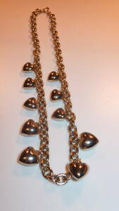 ★Ladies accessories★レディースアクセサリーネックレス USED IN JAPAN 23Cm HART SHAPE　　　ハート型